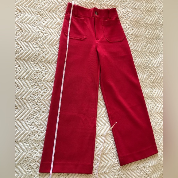 Anthropologie Maeve The Colette Cropped Wide Leg Pants Knit Edition Sz 25 NWOT - Picture 11 of 15